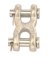 Campbell Zinc-Plated Forged Steel Double Clevis 5400 lb 2-27/32 in. L