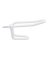 GARMENT HOOK WIRE WHT