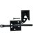 GATE LATCH ADJ HD 8"BLK