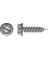 Hillman No. 6  S X 3/8 in. L Slotted Hex Washer Head Self-Piercing Screws 100 pk