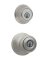 Kwikset Polo Satin Nickel Entry Lock and Single Cylinder Deadbolt ANSI/BHMA Grade 3 1-3/4 in.