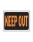SIGN KEEP OUT 9X12"PLSTC