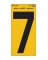 Number 7 Yellow 5"reflct