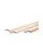 M-D Brown/White Foam/Wood Weatherstrip For Door Jambs 36 and 84 in. L X 1/2 in. T