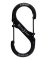 KEYRING DBL SIDELOK#4BLK