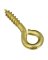 15/16" SCREW EYE BRASS 7/PK