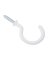 1 1/2" WHITE COATED CUP HOOK 2PK