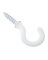 3/4" WHITE COATED CUP HOOK 5/PK