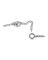 1" Zn Hook&eye 2pk