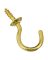CUP HOOK SOLID BRASS 1"