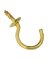 CUP HOOK SOL BRASS 1-1/4"