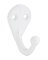 SINGLE CLOHTES HOOK WHITE 2PK