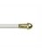 Kenney White Dresden Cafe Rod 28 in. L X 48 in. L