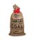 GIFT BAG SANTS COAL BRWN