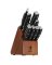 KNIFE ST WD/SS BRWN 15PK