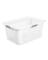 LNDRY BASKET PLS WHT 27"