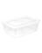 12qt Clear/White Storage Box