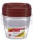 Rubbermaid White Food Storage Container Set 3 pk