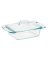 Pyrex Non-porous Glass Covered Casserole 2  Clear