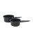 SAUCEPAN SET BLK 2PC