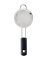 OXO Good Grips 3 in. W X 8 in. L Silver/Black Stainless Steel Strainer