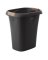 Rubbermaid 5.25 gal Black Plastic Open Top Wastebasket
