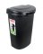 Rubbermaid 13 gal Black Plastic Touch Top Trash Can