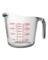 Msrng Cp Gls Clr/rd 32oz