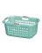 LAUNDRY BASKET 2BUSHEL AQUA