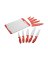 CUTLERY SET SS/RED 11PC