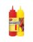 TableCraft Nostalgia Red/Yellow Polyethylene Ketchup and Mustard Dispensers