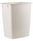 Rubbermaid 9 gal White Plastic Open Top Trash Can