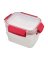 FOOD CNTR SET RED/WHT6PC