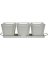 PLANTER SET METAL WHITE