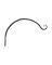 Panacea Black Wrought Iron 7 in. H Curved Plant Hook