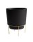 PLANTR RND PLSTC BLK 10"
