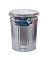 Behrens 31 gal Galvanized Steel Garbage Can Lid Included Animal Proof/Animal Resistant