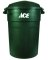 TRASH CAN 32GAL GREEN ACE