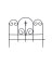GARDEN EDGE W/FINIAL BLK