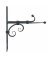 BRACKET HOOK&BALL 10"H