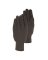 GLOVE JERSEY BRWN 6PK LG