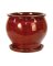 PLANTER GLAZED 8" RED