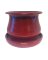 LOW BELL PLANTER 6" RED