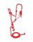 ROPE HALTR W/7'LEAD RED