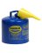 Steel Safety Gas Can Blue 5gal