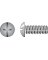 Hillman No. 8-32  S X 1 in. L Combination Truss Head Zinc-Plated Steel Machine Screws 100 pk