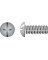 Hillman No. 8-32  S X 1-1/4 in. L Combination Truss Head Zinc-Plated Steel Machine Screws 100 pk