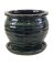 CERAMIC POT GRN WAVE 8"