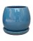 CERAMIC POT BLU BRKS 6"