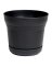 FLOWERPOT SATURN BLK 12"